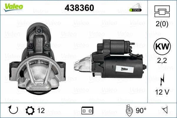 FORD MARS MOTORU 12V 2KW (12 DIS) TRANSIT V347 TT9 2,2TDCI / 2,4 TDCI / 3,2TDCI 06 /> YENI KASA TRANSIT 1
