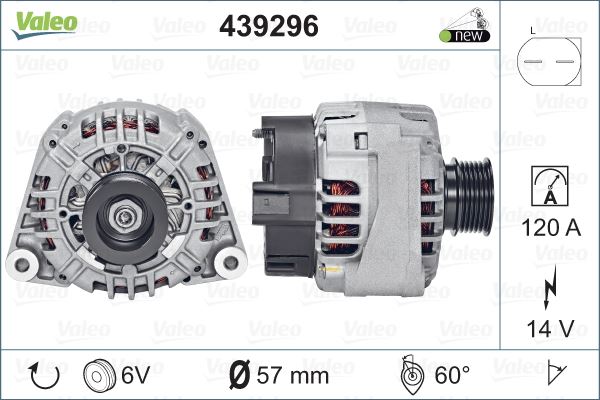 MERCEDES ALTERNATOR (14V 120A) C-CLASS W203 00>02 CL203 01>02 S203 01>02