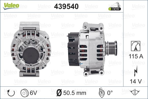 MERCEDES ALTERNATOR (14V 115A) W202 97>00 W210 98>02 VITO 638 97>02 SPRINTER 00>06