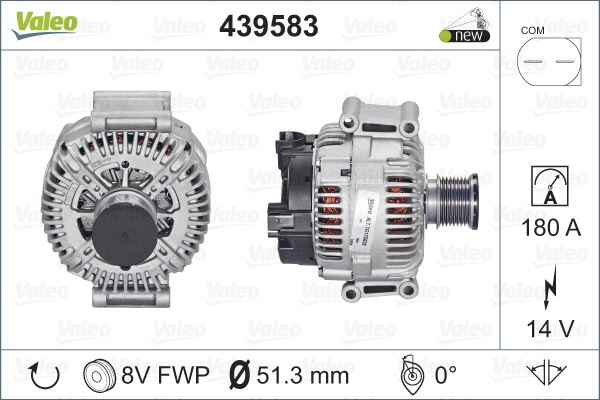 MERCEDES ALTERNATOR (14V 180A) X164 06>09 W164 05>09 W251 06>10 W463 06>12