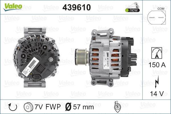 MERCEDES ALTERNATOR (12V 150A) W204 07>14 S204 07>14 W212 09>15 C207 10>16 SPRINTER 09>