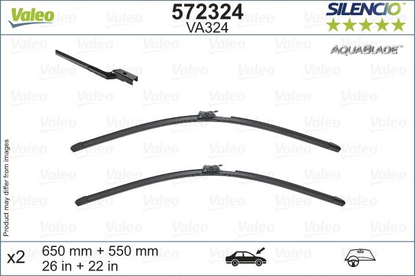 MERCEDES SILECEK SUPURGESI SWF ON TK. (ISITMALI, 650mm / 550mm) SL-CLASS R231 12>