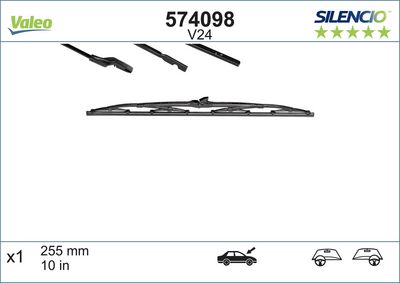PSA Valeo Silencio V24 (X1) (255 mm) CITROËN 2 CV