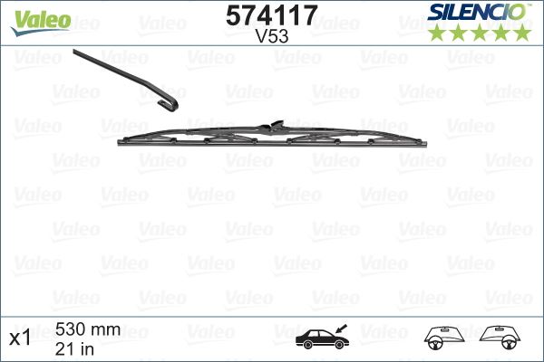 VAG SILECEK SUPURGESI 530mm GOLF III IV / POLO III
