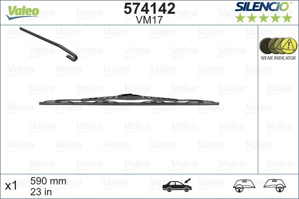 MERCEDES SILECEK SUPURGESI ON (600mm) 190 W201 85>93 W202 93>00 C208 98>02 A208 98>02 W124 85>92