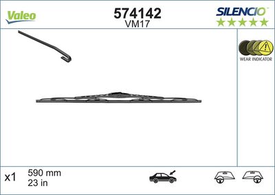 MERCEDES SILECEK SUPURGESI ON (600mm) 190 W201 85>93 W202 93>00 C208 98>02 A208 98>02 W124 85>92