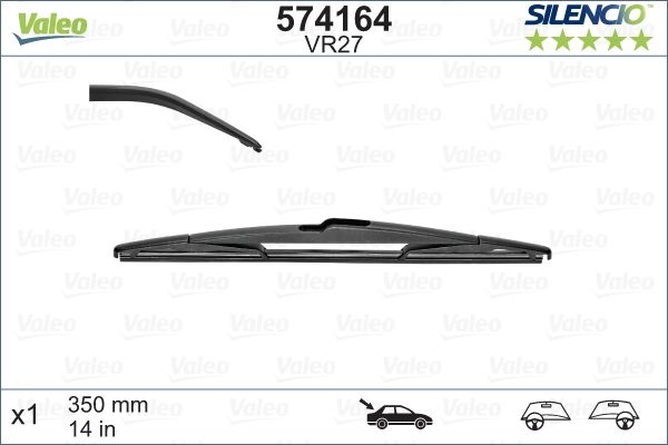 VAG SILECEK SUPURGESI 350mm ARKA P106 P206 SAXO XANTIA