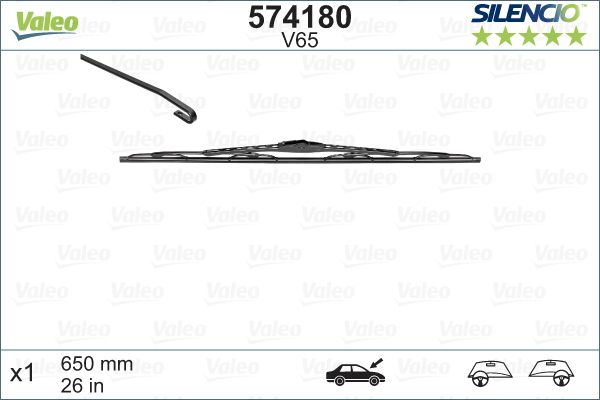 FORD ON SILECEK SUPURGESI  / (MUZ TIPI) FOCUS II 03>08 C MAX 04>10 OLCU: 650 – VALEO 574180