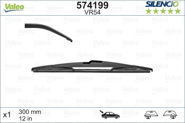 NISSAN SILECEK SUPURGESI ARKA (X1) 300mm ACCORD IX I20 MICRA NOTE P4007 AURIS BMW F20