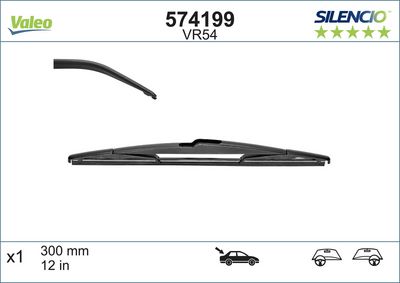 NISSAN SILECEK SUPURGESI ARKA (X1) 300mm ACCORD IX I20 MICRA NOTE P4007 AURIS BMW F20