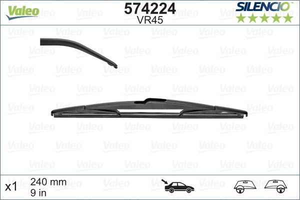 PSA VALEO SILENCIO VM45 (X1) / (240 MM) / (ARKA) MINI COOPER; CITROEN C4, CACTUS