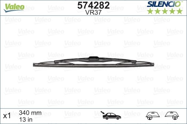VAG SILECEK SUPURGESI ARKA (x1) 340mm AUDI A3 A4 ALTEA IBIZA IV V (03>)