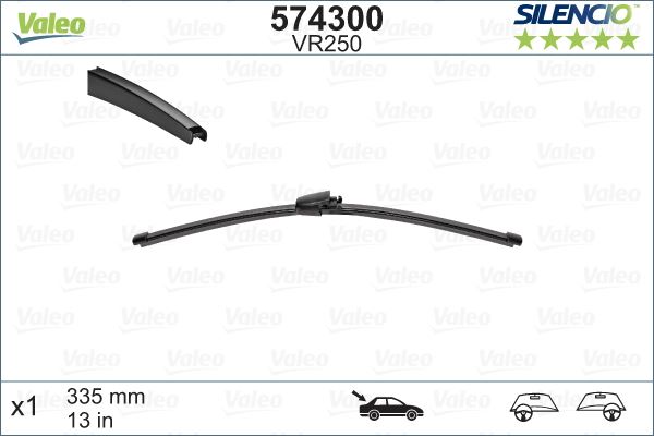 FORD SILECEK SUPURGESI 335mm ARKA POLO IV 9 / 02>