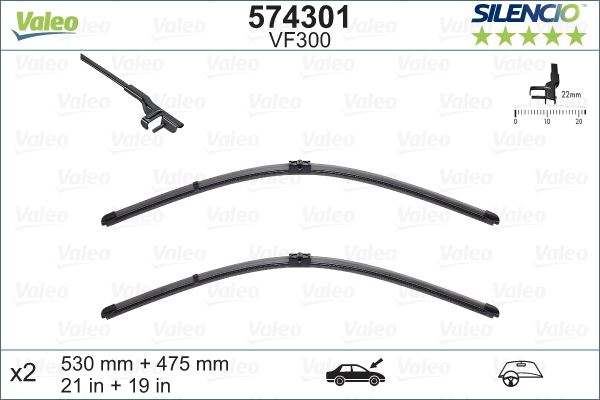 VAG SILECEK SUPURGESI 530 / 475mm POLO IV 12 / 01>