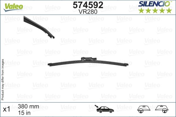 LAND ROVER ARKA SILECEK SUPURGESI LAND ROVER RANGE SPORT 380 mm