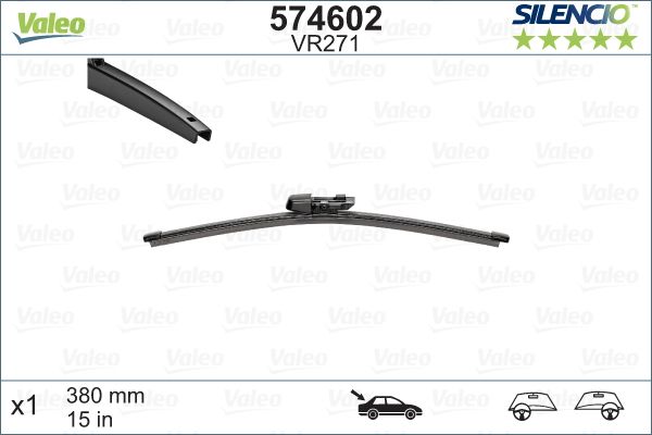 VAG SILECEK SUPURGESI 380MM ARKA CAM SEAT IBIZA LEON TIGUAN