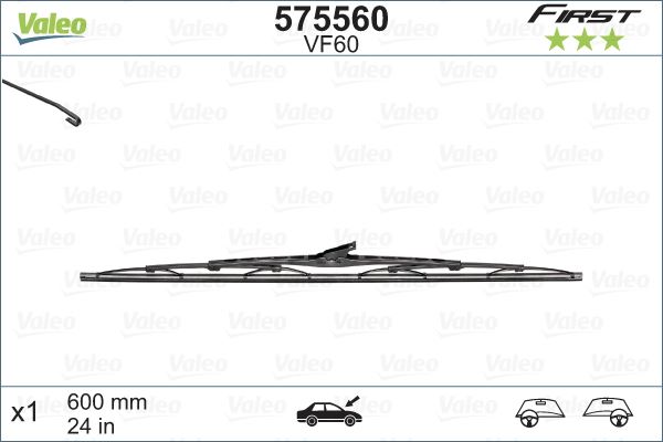 MERCEDES SILECEK SUPURGESI 600mm (ADET) / (FIRST)
