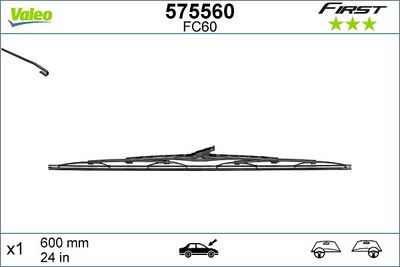 MERCEDES SILECEK SUPURGESI 600mm (ADET) / (FIRST)