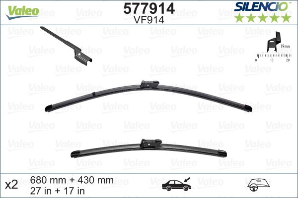 JAGUAR SILECEK SUPURGESI 680-425 MM TESLA MODEL S 15> OPEL GRANDLAND 18> JAGUAR XE 15> XF 17>