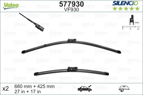 PSA SILECEK SUPURGESI (680+425M) 3008-5008 II-DS7- C5 AIRCROSS