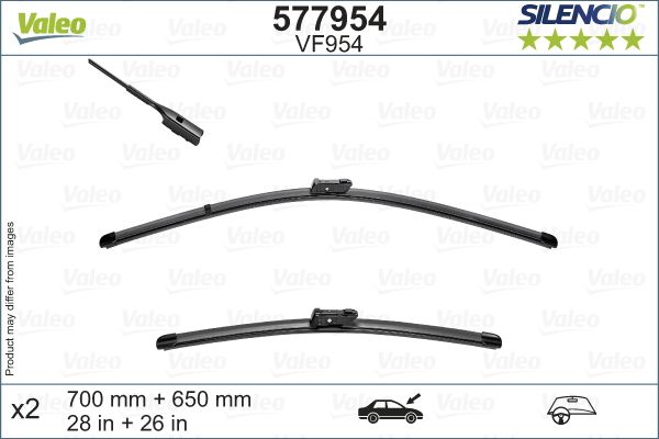 VAG SILECEK SUPURGESI CRAFTER 16> TGE 16> 650 700MM – VALEO 577954
