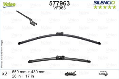 PSA Valeo Silencio VF963 (X2) (650+430mm) (ÖN) PEUGEOT 508 II (FB_, F3_) ; PEUGEOT 508 SW II (FE_, F4_)