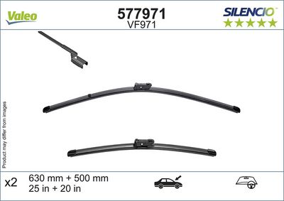 FORD ON SILECEK SUPURGESI  (630+500mm) FORD FOCUS IV  18> – VALEO 577971