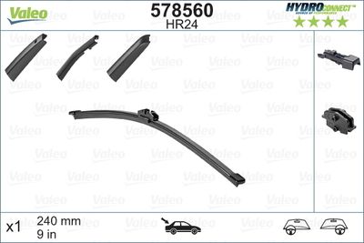 FORD SILECEK SUPURGESI ARKA (240mm) CITROEN C4 CACTUS E3 2014> , A-CLASS W176 12>18