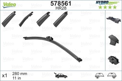 BMW SILECEK SUPURGESI ARKA CAM AEROTWIN [280 MM] BMW E81 E87 MINI R55 R56 R59 MERCEDES X156 13> S213 16>