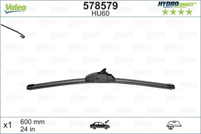 FORD SILECEK SUPURGESI MUZ TIP 600mm HU60 (HYDROCONNECT UPGRADE KLASIK TIPTEN MUZ TIPNE GECIS) / (X1) – VALEO 578579