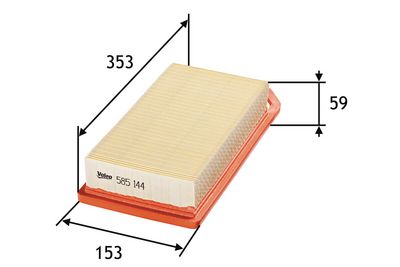 PSA HAVA FILTRESI P407 C5 C5 II EW7A EW7J4 EW12J4 EW10J4 04>