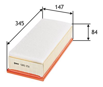 PSA HAVA FILTRESI SCUDO III ULYSSE PROACE EXPERT III JUMPY III P807 C8 2,0HDI / 2,0JTD 16V