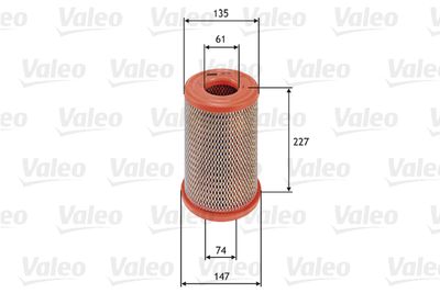 NISSAN HAVA FILTRESI NISSAN PICKUP SKYSTAR 2003> – VALEO 585738