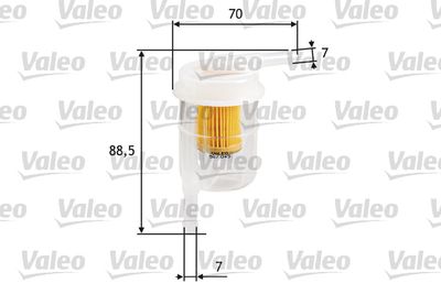 NISSAN YAKIT FILTRESI (BENZIN) NISSAN MICRA 1.2, MICRA 1.0 – VALEO 587045