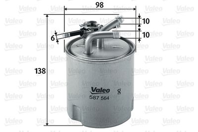 NISSAN YAKIT FILTRESI (MAZOT) NISSAN NAVARA 2.5 DCI 4WD – VALEO 587564