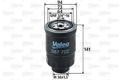 NISSAN YAKIT FILTRESI (MAZOT) NISSAN TERRANO II 2.7 TDI – VALEO 587702