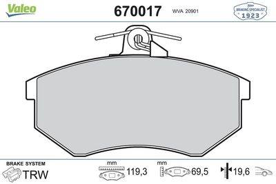 VAG DISK FREN BALATASI (ÖN) VOLKSWAGEN GOLF III 91>95, PASSAT B3 88>91; AUDI 80, 90, 200 76>, A4 94>