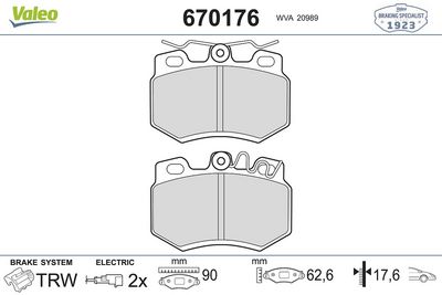 PSA DISK FREN BALATASI (ÖN) CITROEN AX 1.4 01.89 – 12.91 CITROEN C6 2.2D 06.06 – 12.10 DALLAS FUN 1.4/1.