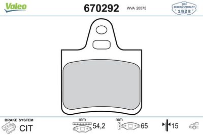 PSA DISK FREN BALATASI (ARKA) CITROEN Xantia 93>03, XM 2.0/3.0/2.1D/2.5D 89>00