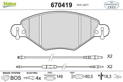 PSA ON FREN BALATASI CITROEN C5 1,6HDI 1,8 16V 2,0I 16V 00>