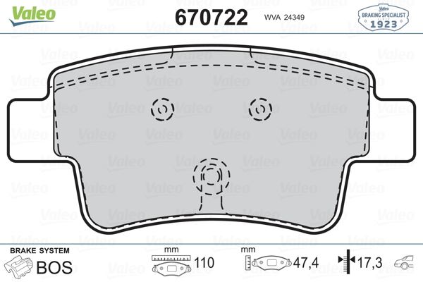 FIAT ARKA FREN BALATASI GRANDE PUNTO 10 / 05> 1,3 MULTIJET 1,4 MPI 1,9JTD