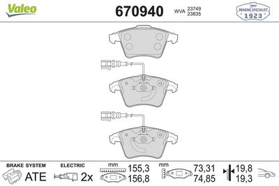VAG DISK FREN BALATASI (ÖN) VOLKSWAGEN TOUAREG 2.5D 01/03-05/10