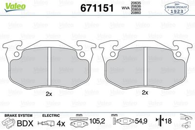 PSA DISK FREN BALATASI (ON+ARKA) CITROEN BX 1.1/1.4/1.6/1.9/1.8D/1.9D 09/81-12/94 RENAULT-ALPINE A310 2.