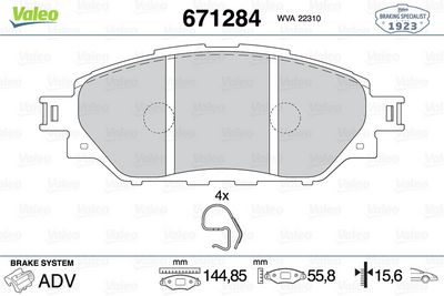 TOYOTA DISK FREN BALATASI (ON) TOYOTA HILUX 2.4D/2.7/2.8D 05/15>