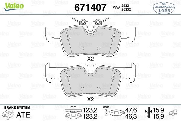 BMW ARKA FREN BALATASI BMW F45 F48 F39 MINI F60 F54 14>
