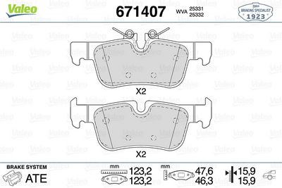 BMW ARKA FREN BALATASI BMW F45 F48 F39 MINI F60 F54 14>