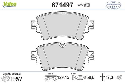 VAG ARKA FREN BALATASI AUDI A4 1.4 TFSI 15>