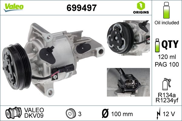 NISSAN KOMPRESÖR NISSAN MICRA (17>)  1.1 petrol – VALEO 699497