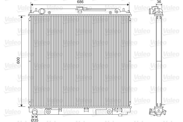 NISSAN MOTOR SU RADYATORU NAVARA PATHFINDER 05> – VALEO 701610