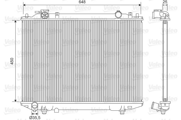 FORD MOTOR SU RADYATORU (450x628x26) RANGER 2,5D 98-> MANUEL